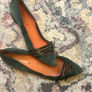 Via Spiga Women's Green Flats